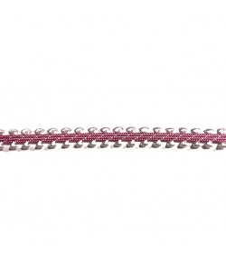 RUBAN ROSE BLANC 0.7CM X 1M