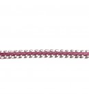 RUBAN ROSE BLANC 0.7CM X 1M