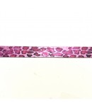 RUBAN LEOPARD ROSE 1CM - 1 M