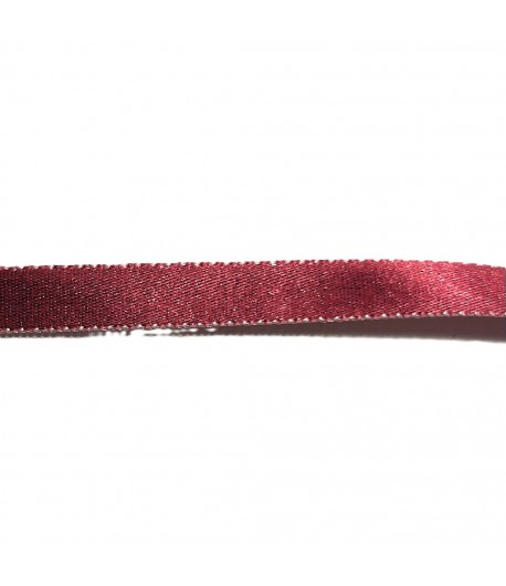 RUBAN SATIN BICOLORE ROSES 1CM - 1 M