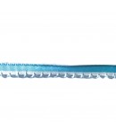 RUBAN BLEU CLAIR BLANC 0.70CM - 1M