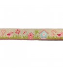 RUBAN PRINTEMPS ROSE 1.6CMX1M