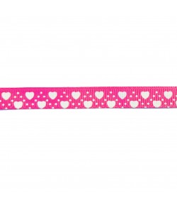 RUBAN FUSCHIA COEURS 1 CM - 1M