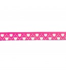 RUBAN FUSCHIA COEURS 1 CM - 1M