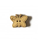 BOUTON PAPILLON EN BOIS 2.1X1.6CM