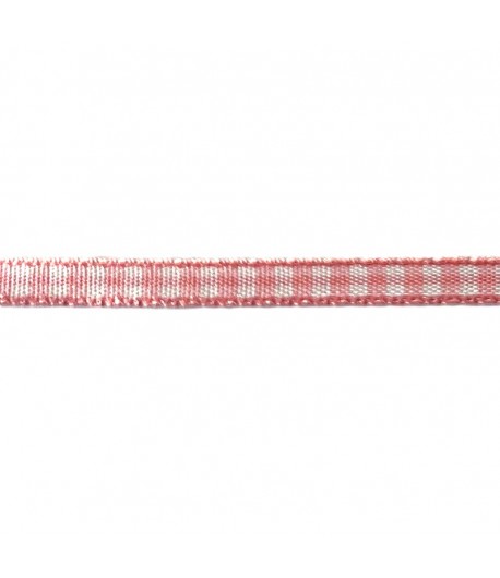 RUBAN VICHY ROSE 0.5CMX1M