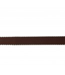 RUBAN SATIN BICOLORE MARRON BLEU 1CM X 1 M