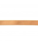 RUBAN SATIN BICOLORE SAUMON JAUNE 1CM X 1 M