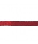 RUBAN SATIN BICOLORE ROUGE NOIR 1CM X 1 M