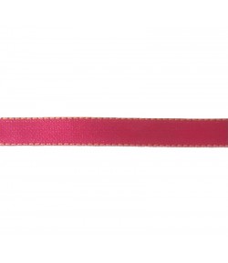 RUBAN SATIN BICOLORE ROSE JAUNE 1CM X 1 M