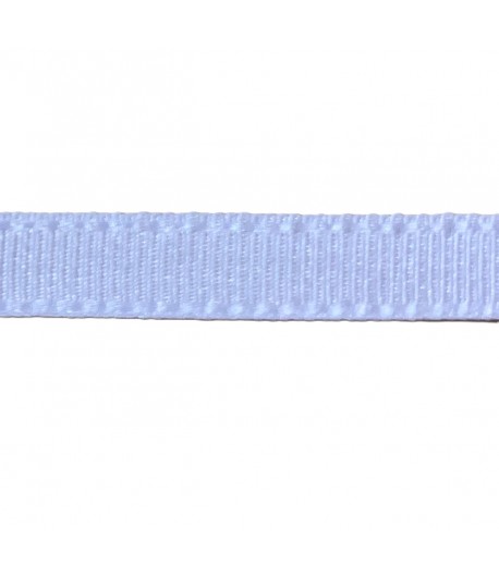 RUBAN BLANC TAFFETA 6MM - 1 M