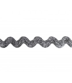 RUBAN CROQUET LAME ARGENT 10MM - 1 M