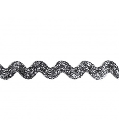 RUBAN CROQUET LAME ARGENT 10MM - 1 M