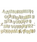ALPHABET ET CHIFFRES IVOIRE FEUTRINE ADHESIF