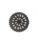 ROND EN METAL ARGENT - 5 CM