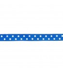 RUBAN BLEU A POIS 1CM X 1M