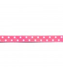RUBAN ROSE A POIS 0.9CM X 1M