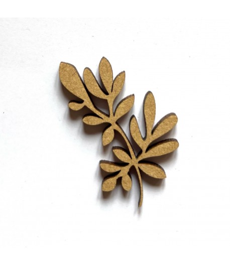 SUJET BOIS FEUILLES 2.7X4.5CM