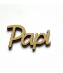 SUJET MOT BOIS PAPI 4X2.1CM
