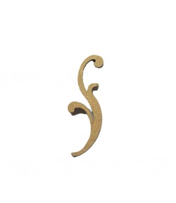 SUJET BOIS ARABESQUE 0.5X5.6CM