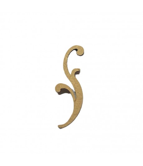 SUJET BOIS ARABESQUE 0.5X5.6CM