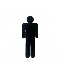 SUJET PLASTIQUE SILHOUETTE HOMME 2.2X5.8CM