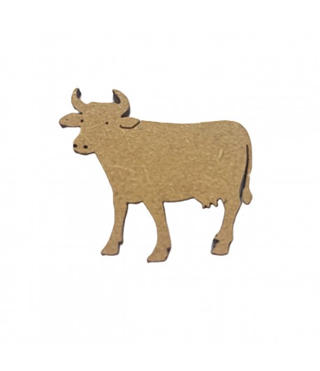 SUJET BOIS VACHE 3.8X3.5CM