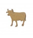 SUJET BOIS VACHE 3.8X3.5CM