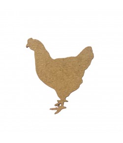 SUJET BOIS POULE 3.3X4CM