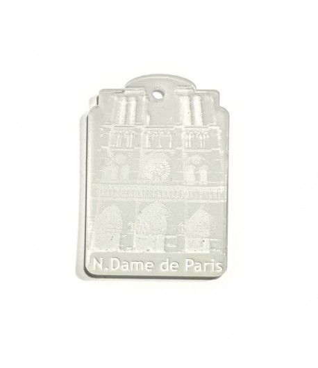 TAG PLEXI NOTRE DAME DE PARIS 3.5X5CM