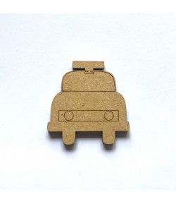 SUJET BOIS VOITURE TAXI 3.4X3.5CM