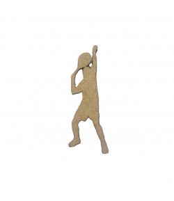SUJET BOIS JOUEUR TENNIS 1.7X4.5CM