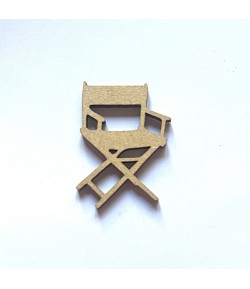 SUJET BOIS FAUTEUIL ACTEUR 2.7X3.9CM