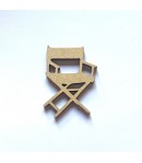 SUJET BOIS FAUTEUIL ACTEUR 2.7X3.9CM
