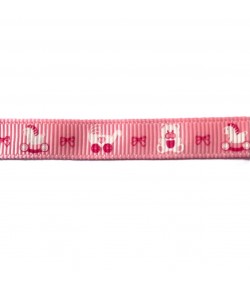 RUBAN BABY ROSE 1CM - 1M