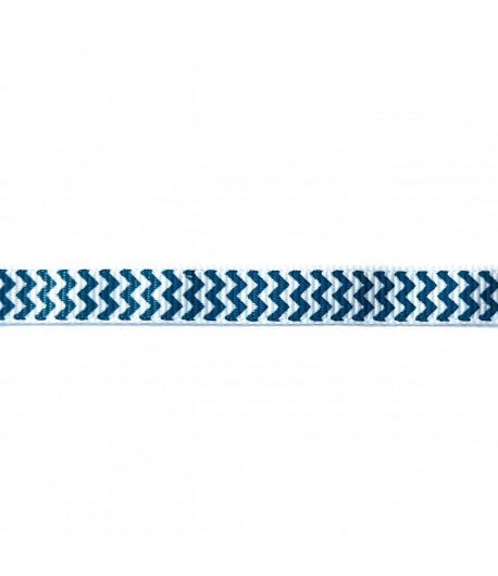 RUBAN BLEU BLANC 1CM - 1M