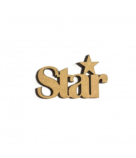 MOT BOIS STAR 1 PETITE ETOILE 4.4X2.7CM