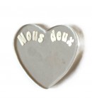 SUJET PLASTIQUE COEUR NOUS DEUX 3.9X4CM