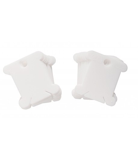 CARTELETTES EN PLASTIQUE X28 3.7X3.9CM