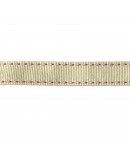 RUBAN ECRU TIRETS ROSES 1.60CM - 1M