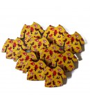 BOUTONS PETITE ROBE JAUNE 3.4X2.8CM X10