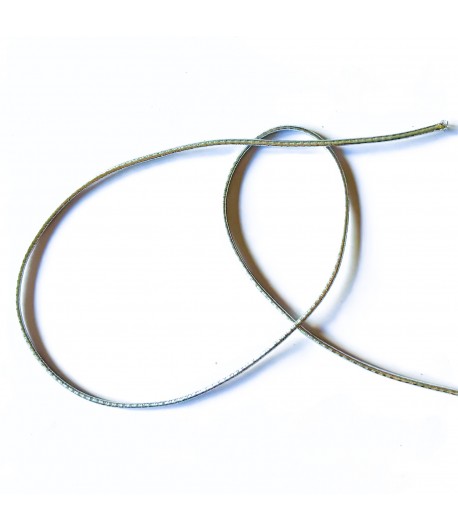 CORDON ELASTIQUE LUREX ARGENT 0.2CM - 1M