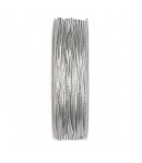CORDON ELASTIQUE LUREX ARGENT 0.2CM - 1M