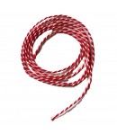 CORDELETTE ROUGE/BLANC 0.2CM - 1M