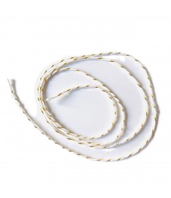 CORDELETTE BLANC/OR 0.2CM - 1M