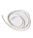 CORDELETTE BLANC/OR 0.2CM - 1M