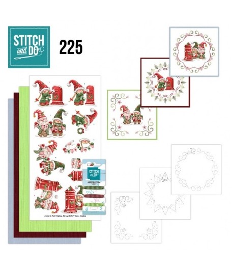 KIT 3D A BRODER GLOWING CHRISTMAS - STITCH AND DO - STDO225