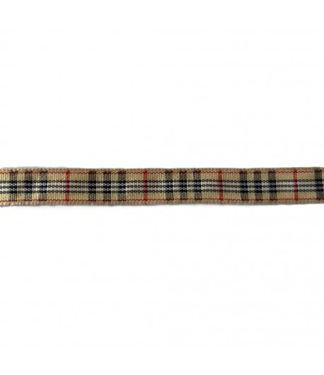 RUBAN ECOSSAIS FACON BURBERRY  1 CM - 1 M