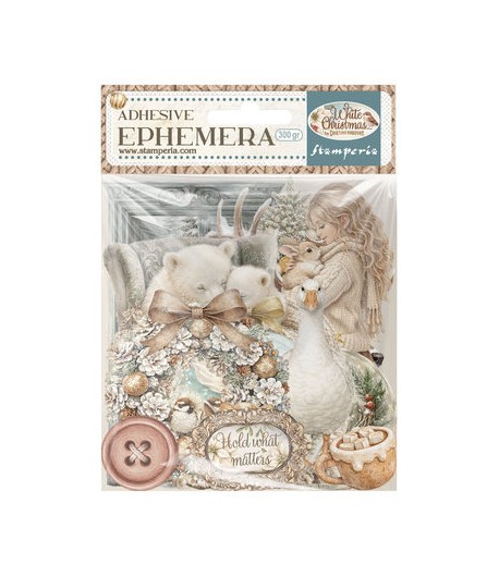 ADHESIFS EPHEMERA WHITE CHRISTMAS DFLCT19