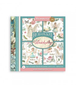 RUB ON KIT WONDERLAND DFLRBX15 STAMPERIA